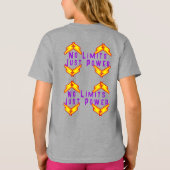 鉄鋼No limitsエネルギーおもしろい青年 Tシャツ (裏面)