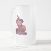 鉄鍛造ビアドリンカー フロストグラスビールジョッキ (正面左)