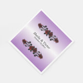 鉄門ゴシック赤薔薇ゴシックパープル結婚ズ スタンダードランチョンナプキン (角)