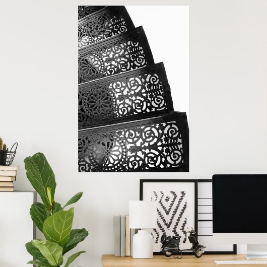 鉄階段 ポスター (ホームオフィス)