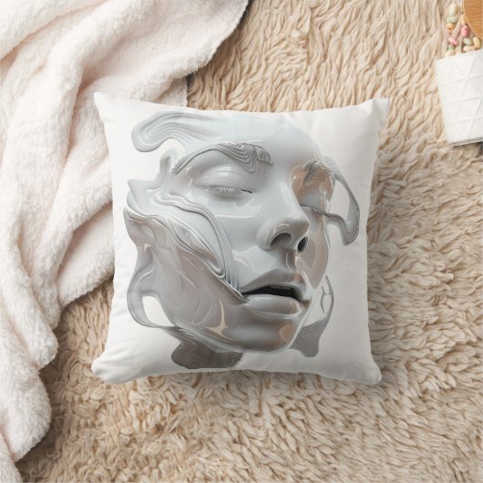 鉄顔 クッション (ブランケット)