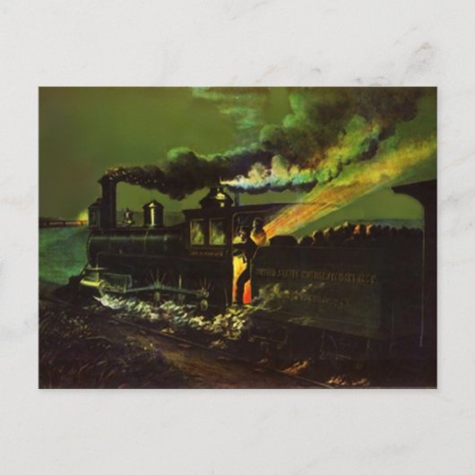 鉄馬のストッキング~ミッドナイト列車はがき ポストカード (正面)
