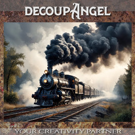 鉄馬の威厳 – Decopage _ 薄葉紙