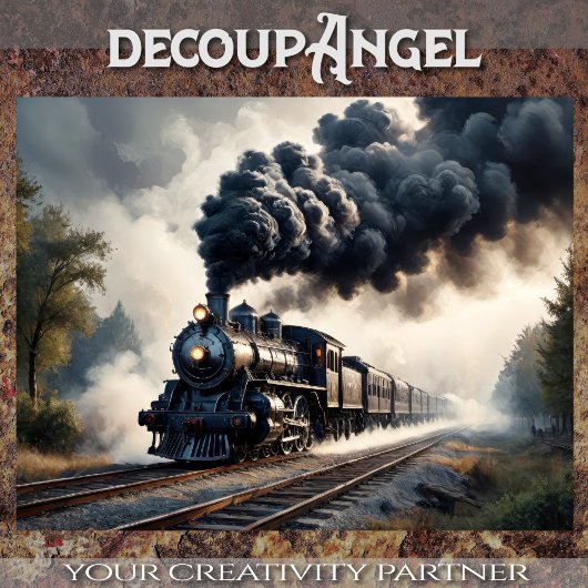 鉄馬の威厳 – Decopage _ 薄葉紙