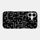 鉄骨パターン iPhone 16ケース (裏面横)