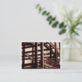 鉄骨フレームの建築、小型写真(縁どられる) 名刺 (スタンド正面)