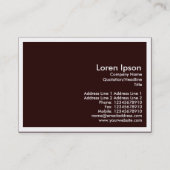 鉄骨フレームの建築、小型写真(縁どられる) 名刺 (裏面)