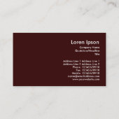 鉄骨フレームの建築IIの小型写真 名刺 (裏面)