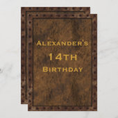 鉄骨付きエフェクトボーイズ誕生日両面 招待状 (正面/裏面)