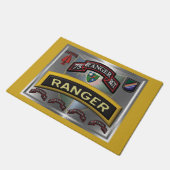 鉄骨型額第75レンジャー連隊 ドアマット (アングル)