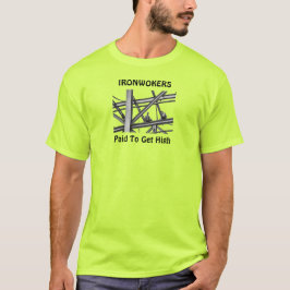 鉄骨工にお金が払われるTシャツ Tシャツ