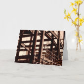 鉄骨建築 カード (黄色い花)