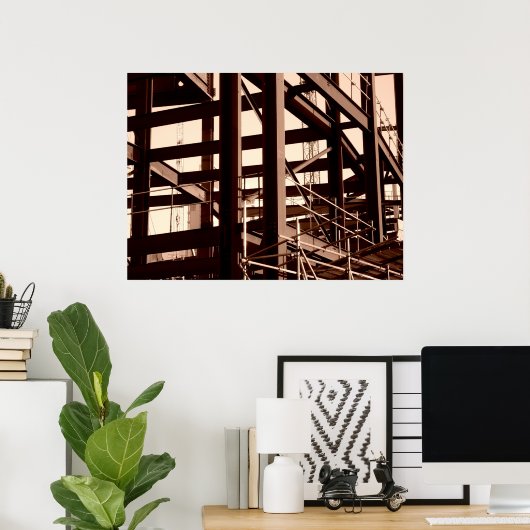 鉄骨建築 ポスター (ホームオフィス)