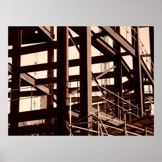鉄骨建築 ポスター (正面)