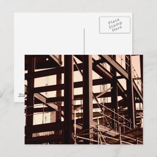 鉄骨建築 ポストカード (正面/裏面)
