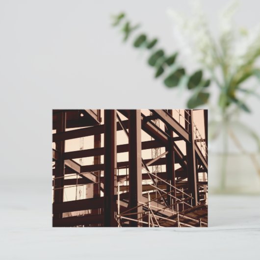 鉄骨建築 ポストカード (スタンド正面)