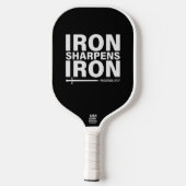 鉄黒白を研ぐ ピックルボールラケット (裏面)