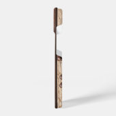 鉄、木、ボルトは強い強い硬さを作る iPhoneケース (左側面)