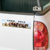 鉛の雌の子馬のバンパーステッカー バンパーステッカー (トラック上)