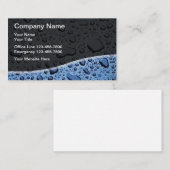 鉛ユニーク水モダン滴 名刺 (正面/裏面)