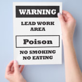 鉛塗料危険標識 チラシ (手)