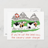 鉛牛郵便はがき ポストカード (正面/裏面)