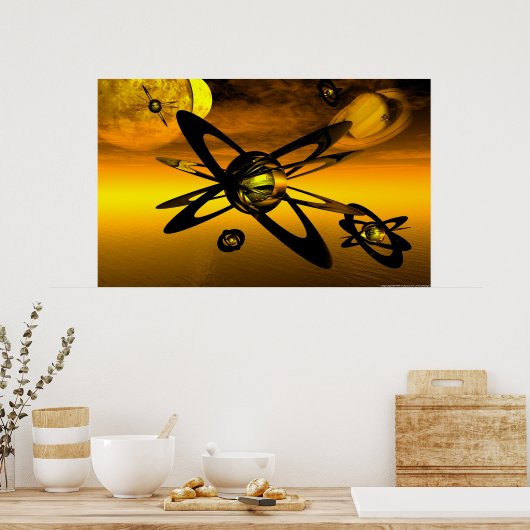 鉛状の ポスター (キッチン)