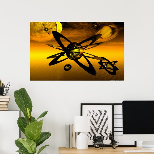 鉛状の ポスター (ホームオフィス)