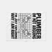 鉛直ことわざ |ハンドマニー見習いギフトアイディア フリースブランケット (正面(横))