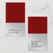 鉛直エレガント金銀プレーン管理者 名刺 (正面/裏面)