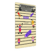 鉛筆おもしろいとゴム ミニクリップボード (アングル)