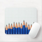 鉛筆および方眼紙 マウスパッド (マウス)