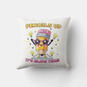 鉛筆が光る時間だ クッション (裏面)