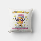 鉛筆が光る時間だ クッション (正面)