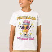 鉛筆が光る時間だ Tシャツ (正面)