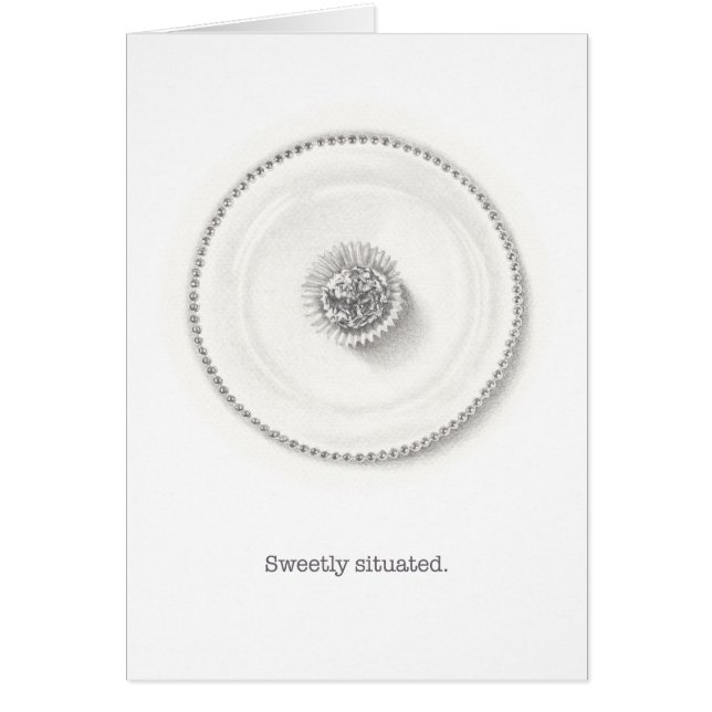 鉛筆でトリュフプレートイラストレーション (正面)