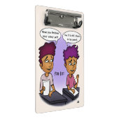 鉛筆で挟まれる ミニクリップボード (アングル)