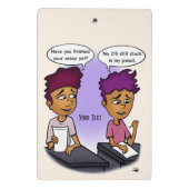 鉛筆で挟まれる ミニクリップボード (裏面)