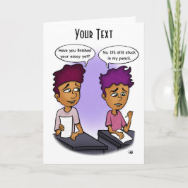 鉛筆で足止めされたグリーティングカード サンキューカード