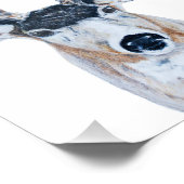 鉛筆で鹿の頭 フォトプリント            (角)