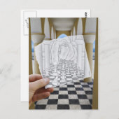 鉛筆とカメラ – Checkmate ポストカード (正面/裏面)