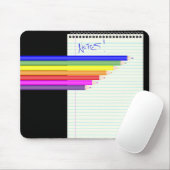 鉛筆とノート マウスパッド (マウス)
