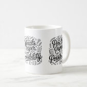鉛筆と紙と可能性のマグカップ コーヒーマグカップ (正面右)