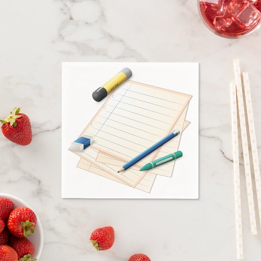 鉛筆と紙紙ナプキンス スタンダードカクテルナプキン