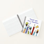 鉛筆と絵筆ありがとう先生ギフト ノートブック (内部)