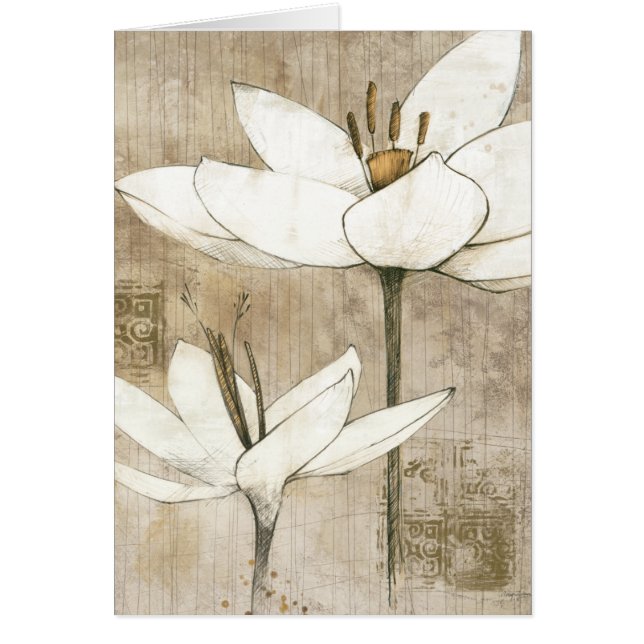 鉛筆によって描かれる花模様 (正面)