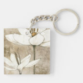 鉛筆によって描かれる花模様 キーホルダー (裏面)