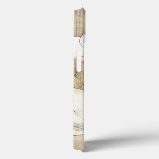 鉛筆によって描かれる花模様 Case-Mate iPhoneケース (裏面 / 右)