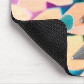 鉛筆のクレヨンの着色の鉛筆のマウスパッド マウスパッド (コーナー)