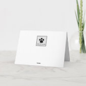 鉛筆のド描イツ羊飼いの挨拶状 カード (裏面)